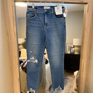 Abercrombie & Fitch The Super Skinny Ankle High Rise Jeans